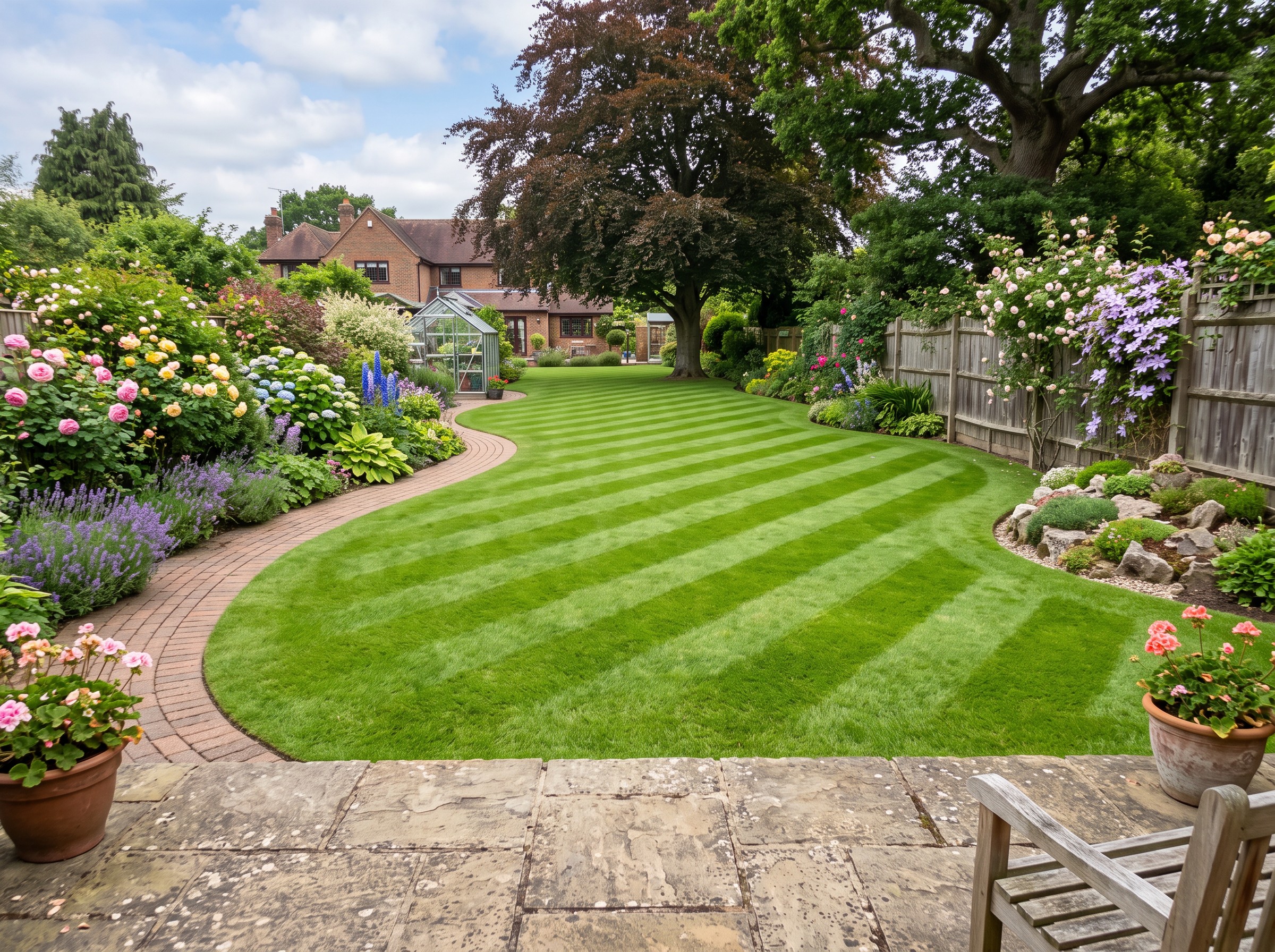 Family lawn – landscaping and groundwork inspiration