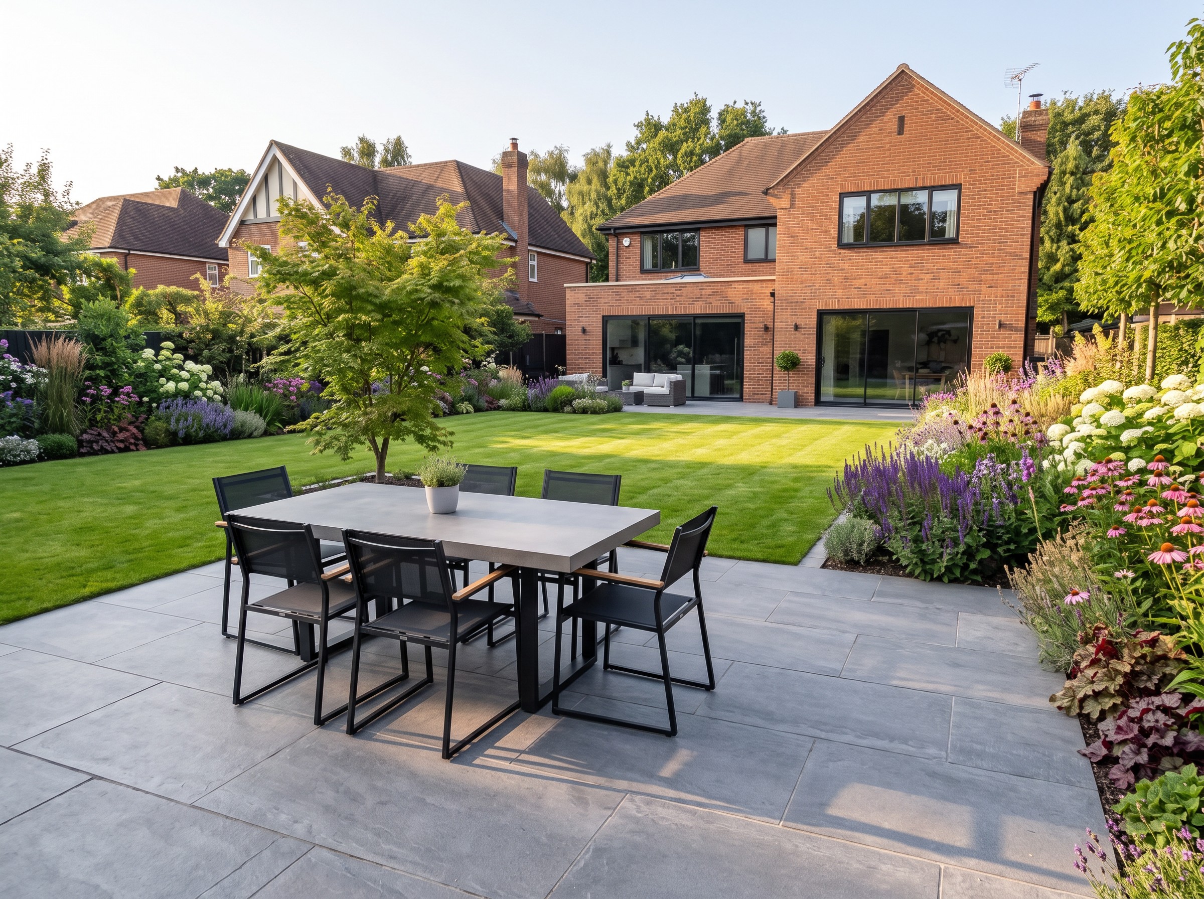 Porcelain patio – landscaping and groundwork inspiration